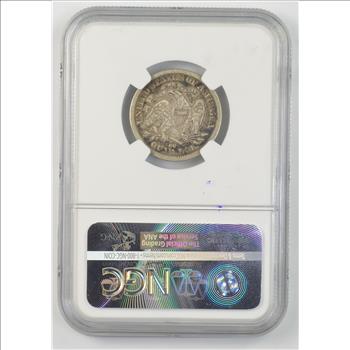 Carson City - VG10 1876-CC Seated Liberty Quarter - NGC Graded
