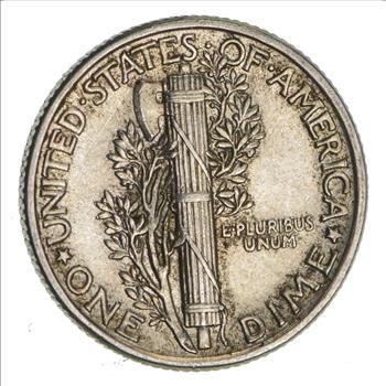 Ch AU/Unc 1941 Mercury Liberty Dime - 90% Silver - High Grade