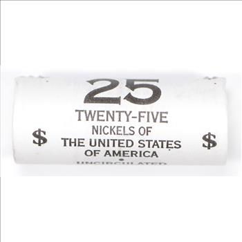 CHOICE BU - 2005! Special Wrapped - Brilliant Uncirculated Jefferson Nickel Roll - Denver Minted