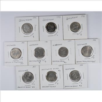 Coin Lot of 10 Jefferson Nickel - Great Collection!