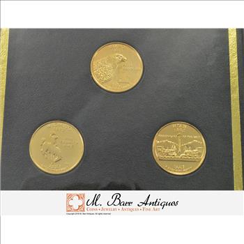 Coin Set 24 Karat Gold Plated 2007 State Quarter Collection**** Historic US Collection