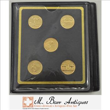 Coin Set 24 Karat Gold Plated 2007 State Quarter Collection**** Historic US Collection