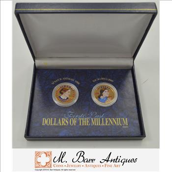 Coin Set First & Last Dollars of the Millennium**** Historic US Collection