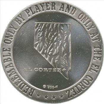 Collectible $1 El Cortez Casino Souvenir Chip 1960's Vintage Token