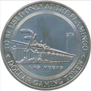 Collectible $1 Flamingo Casino Souvenir Chip 1960's Vintage Token