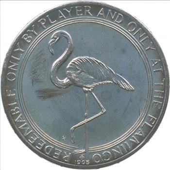 Collectible $1 Flamingo Casino Souvenir Chip 1960's Vintage Token