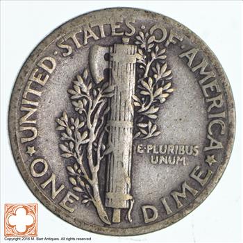 Collectible 1934 Mercury Liberty 90% Silver United States Dime
