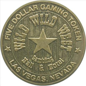 Collectible $5 Wild Wild West Casino Souvenir Chip Token