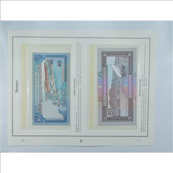 Colorful - Bank Note(s) from Yemen - Interesting History!