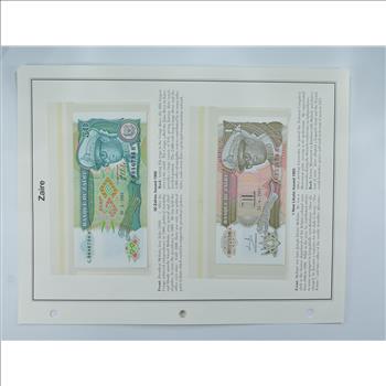 Colorful - Bank Note(s) from Zaire - Interesting History!