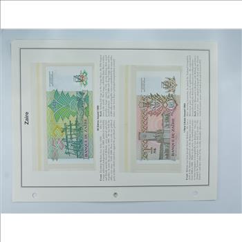 Colorful - Bank Note(s) from Zaire - Interesting History!