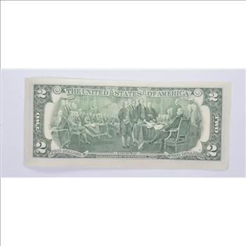 Colorized Unique Art 2003 $2 Note 20,000 Leagues Under The Sea