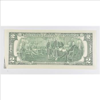 Colorized Unique Art 2003 $2 Note Jesus Christ