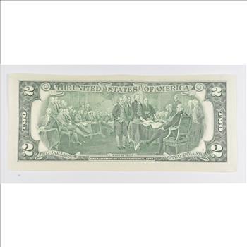 Colorized Unique Art 2003 $2 Note Jesus Christ