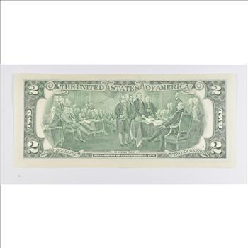 Colorized Unique Art 2003 $2 Note Jesus Christ