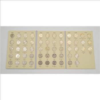Complete 1999-2008 State Quarter US Coin Collection - Nice Album - 50 Coins!