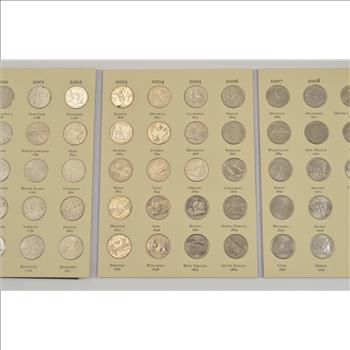 Complete 1999-2008 State Quarter US Coin Collection - Nice Album - 50 Coins!