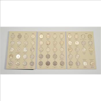 Complete 1999-2008 State Quarter US Coin Collection - Nice Album - 50 Coins!