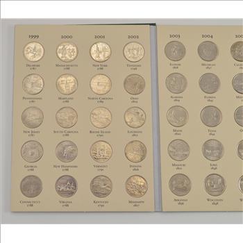 Complete 1999-2008 State Quarter US Coin Collection - Nice Album - 50 Coins!