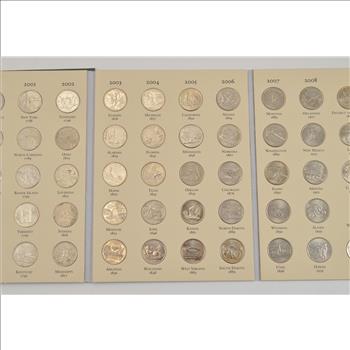 Complete 1999-2008 State Quarter US Coin Collection - Nice Album - 50 Coins!