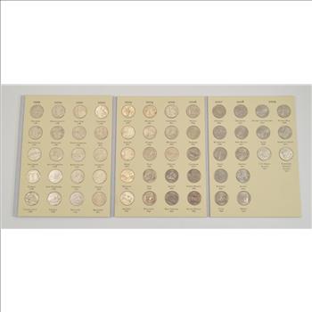 Complete 1999-2008 State Quarter US Coin Collection - Nice Album - 50 Coins!