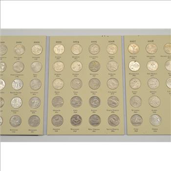 Complete 1999-2008 State Quarter US Coin Collection - Nice Album - 50 Coins!