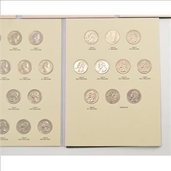 Complete - 2 Folder Set - P&D 1965-1998 Washington Quarter US Coin Collection