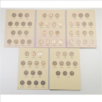 Complete - 2 Folder Set - P&D 1965-1998 Washington Quarter US Coin Collection