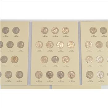 Complete - 2 Folder Set - P&D 1965-1998 Washington Quarter US Coin Collection