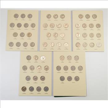 Complete - 2 Folder Set - P&D 1965-1998 Washington Quarter US Coin Collection