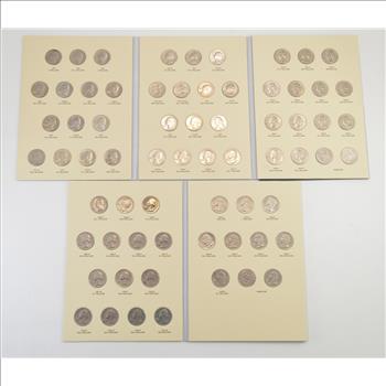 Complete - 2 Folder Set - P&D 1965-1998 Washington Quarter US Coin Collection