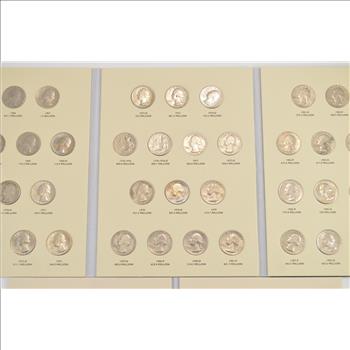 Complete - 2 Folder Set - P&D 1965-1998 Washington Quarter US Coin Collection