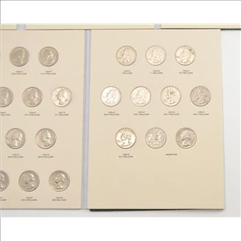 Complete - 2 Folder Set - P&D 1965-1998 Washington Quarter US Coin Collection