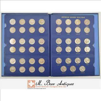 **COMPLETE SET - 1938-63  Jefferson Nickels Collection Includes SILVER Wartime & 1950-D!