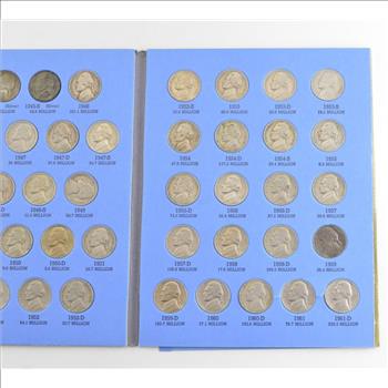 COMPLETE SET - 1938-63 Jefferson Nickels Collection SILVER War 1950-D - Nice Album