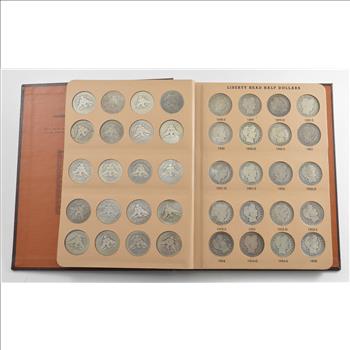 Complete Set of Liberty Head Half Dollars - Dansco Coin Book