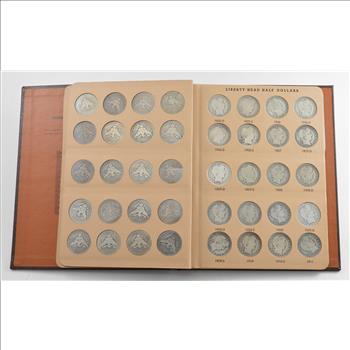 Complete Set of Liberty Head Half Dollars - Dansco Coin Book