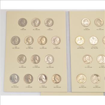 Complete Set State Quarter 2009 Territories US Coin Collection - Nice Album