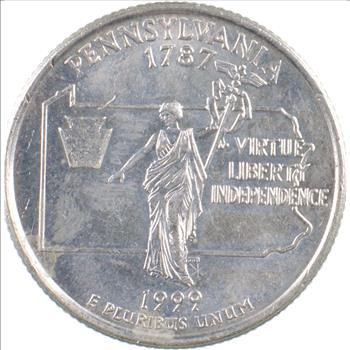 Custom - COLORIZED - 1999 Pennsylvania State Quarter - High Collectible