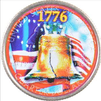 Custom - COLORIZED - 1999 Pennsylvania State Quarter - High Collectible