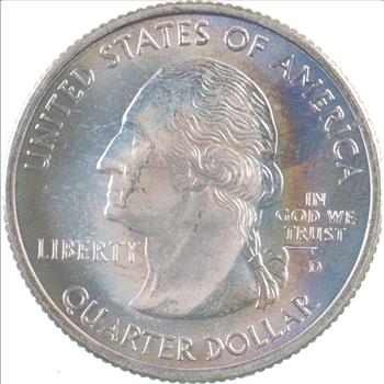 Custom - COLORIZED - 1999-D Georgia State Quarter - High Collectible