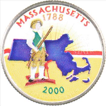 Custom - COLORIZED - 2000-P Maryland State Quarter - High Collectible