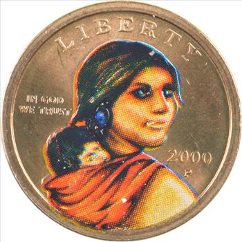 Custom - COLORIZED - 2000-P Sacagawea Dollar - High Collectible