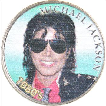 Custom - COLORIZED - 2001 North Carolina State Quarter - Michael Jackson - High Collectible
