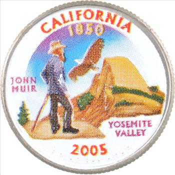 Custom - COLORIZED - 2005-P California State Quarter - High Collectible