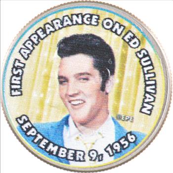 Custom - COLORIZED - Kennedy Half Dollar - Elvis Presley - High Collectible