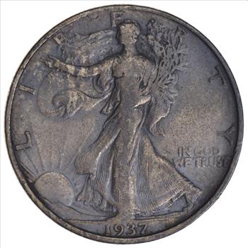 Difficult - 50c 1937-S Walking Liberty Half Dollar - Tough Mint Mark!