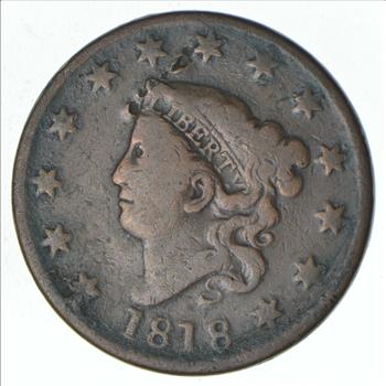 EARLY - 1818 - Liberty Head United States LARGE CENT - TOUGH Coin - Look at Redbook!