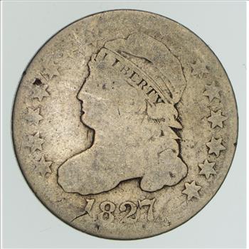 EARLY - 1827 - Capped Bust Dime - Eagle Reverse - TOUGH - US Type Coin