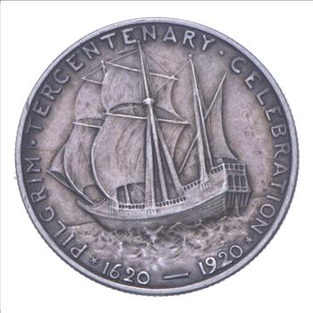 Early - 1920 Pilgrim Tercentenary Commemorative Half Dollar - Brilliant